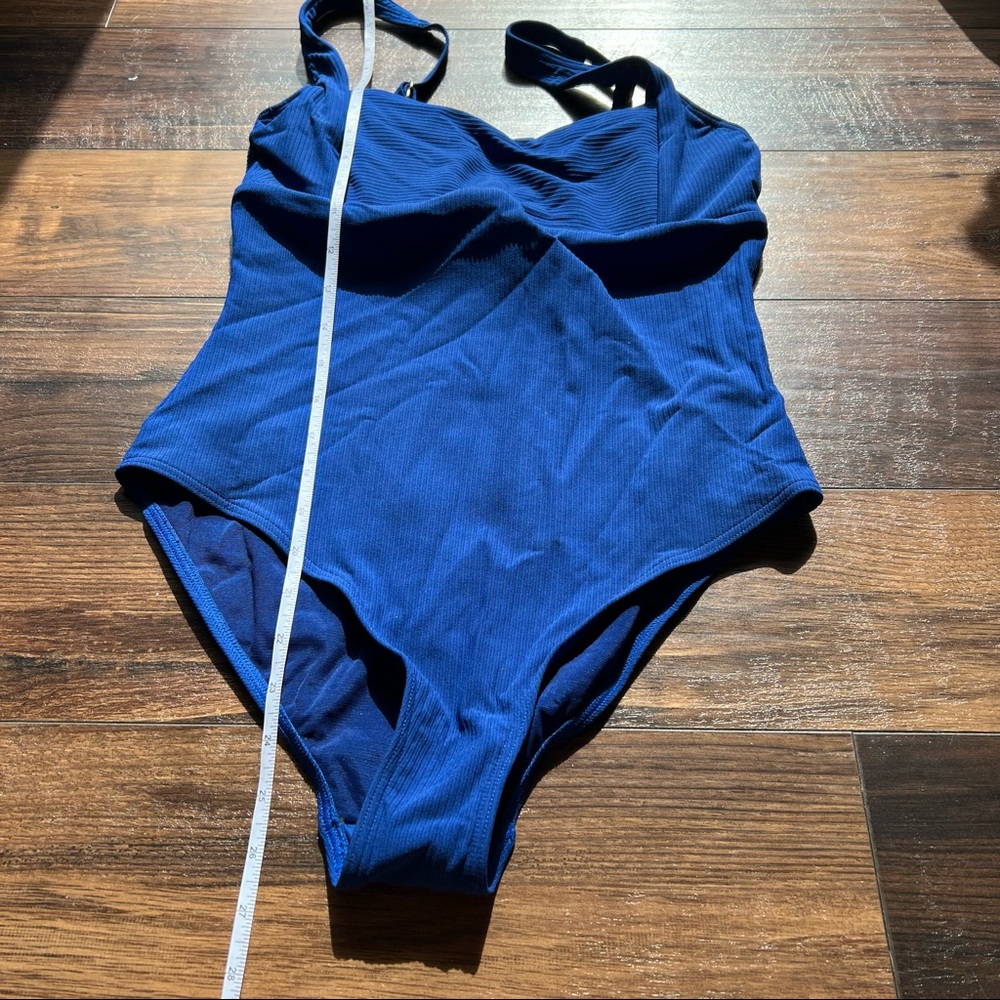 Sea Level Riviera Ribbed Navy One Piece NWOT - Picture 5 of 8